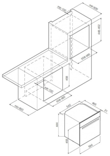 Электрический духовой шкаф GRAUDE MWG 45.0 W