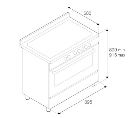 Комбинированная плита Bertazzoni HER906MFESVIT