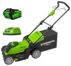 Газонокосилка электрическая greenworks 2504707VB G40LM40K4