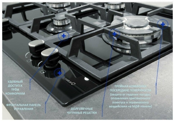 Газовая варочная панель Cata LCI 631 A WH/A