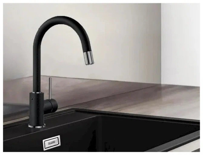 Смеситель для кухни Blanco MIDA-S Silgranit 521455 антрацит