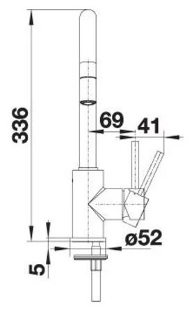 Смеситель для кухни Blanco MIDA-S Silgranit 521455 антрацит