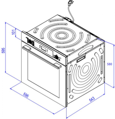 Электрический духовой шкаф Weissgauff EOV 29 PDWS 436 719