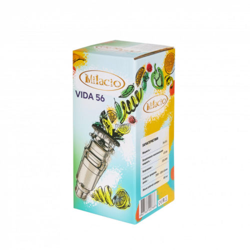 Измельчитель пищевых отходов Milacio Vida 56 MC.555056.MB черный матовый