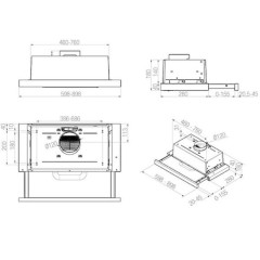 Встраиваемая вытяжка Whirlpool AKR 749 WH