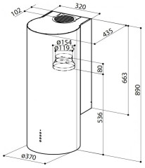 Кухонная вытяжка Faber Eclipse EV8 LED X A37