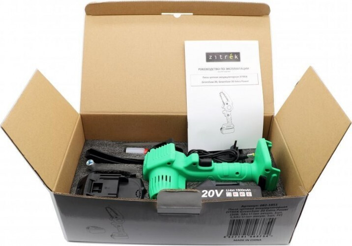 Аккумуляторная цепная пила Zitrek GreenSaw 20 Extra power 082-1851
