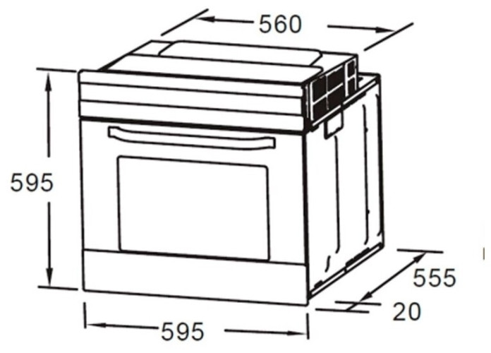 Электрический духовой шкаф MAUNFELD MEOC708PBG