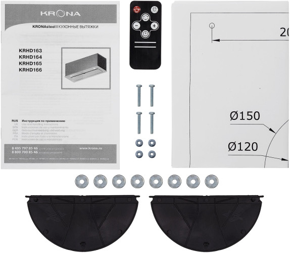 Встраиваемая вытяжка Krona Arven 900 White S