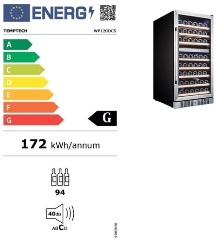 Винный шкаф Temptech WP120DCS