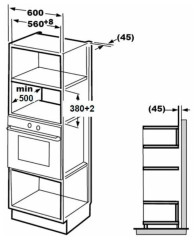 Встраиваемая микроволновая печь Midea MI10250GB