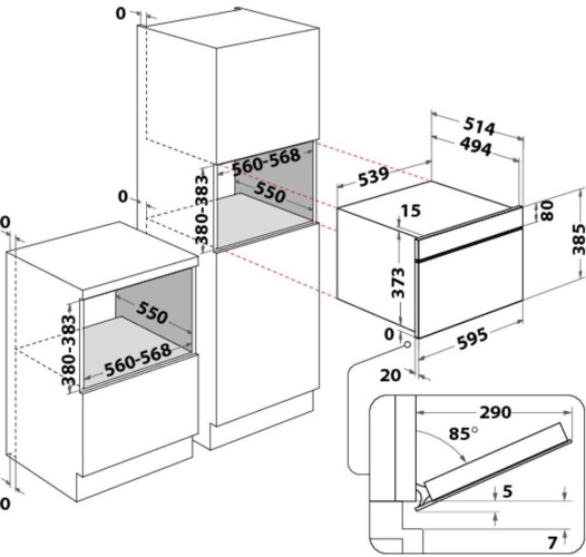 Встраиваемая микроволновая печь Whirlpool AMW 730 WH