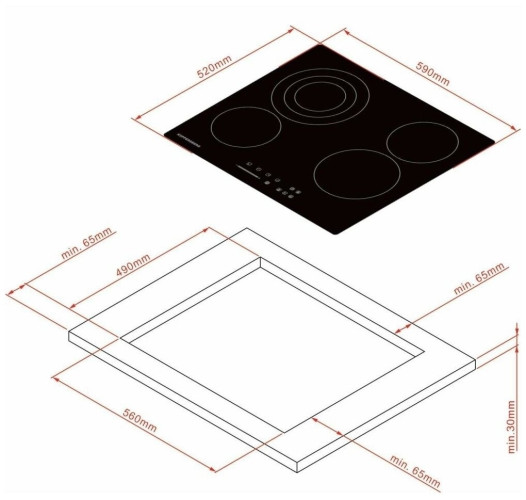 Электрическая варочная панель Kuppersberg ECS 630