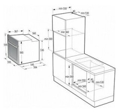 Электрический духовой шкаф Korting OKB 3821 EN