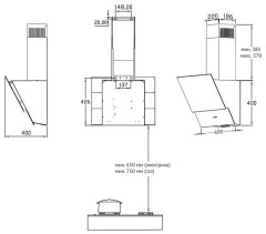 Кухонная вытяжка Korting KHC 65070 GB