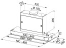 Встраиваемая вытяжка Franke FMPOS 908 BI X