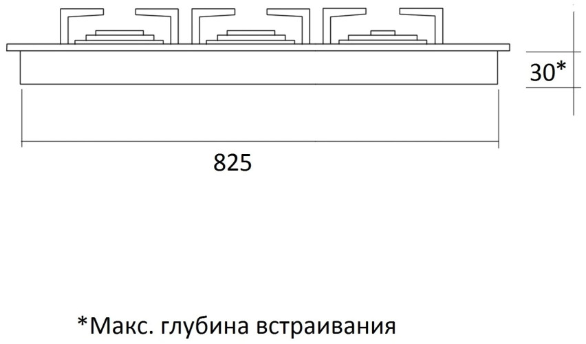 Газовая варочная панель Kuppersberg FV 9TG