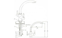 Смеситель для кухни Kaiser Vincent 31244-2