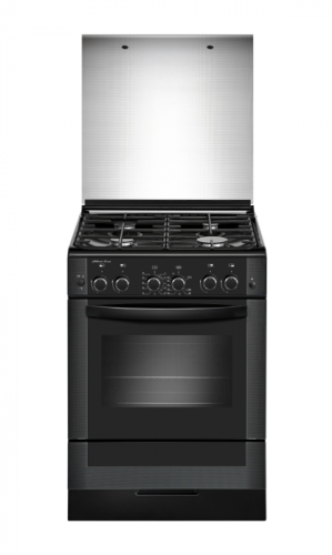 Газовая плита GEFEST ПГ 6300-02 0346 черный стеклянная крышка