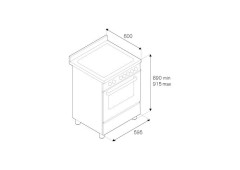 Комбинированная плита Bertazzoni PRO60 4 MFE S ART