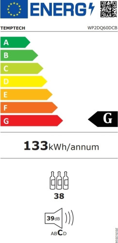 Винный шкаф Temptech WP2DQ60DCB