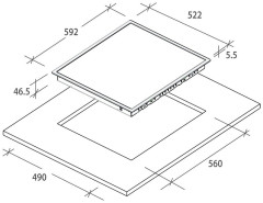 Электрическая варочная панель Candy CH 64 CCW