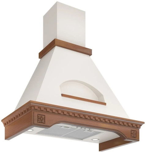 Кухонная вытяжка Elikor Бельведер 60П 650 ПЗД бежевый бук орех