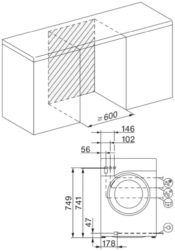 Стиральная машина Miele WWG660 WCS TDos&9kg Lotus White, белый лотос