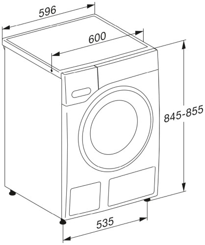Стиральная машина Miele WWG660 WCS TDos&9kg Lotus White, белый лотос