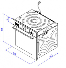 Электрический духовой шкаф Weissgauff EOV 29 PDBS Black Edition 436 718