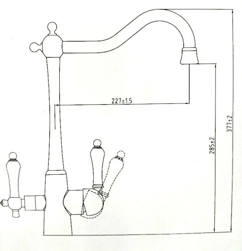 Смеситель для кухни Kaiser Vincent 31844-3
