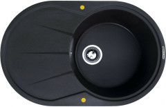 Кухонная мойка Zigmund &amp; Shtain Kreis OV 770B черный базальт