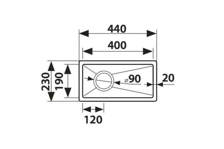 Кухонная мойка Kaiser KSM-2344 сталь