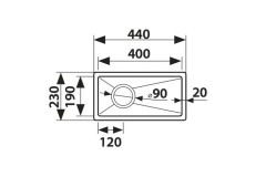 Кухонная мойка Kaiser KSM-2344 сталь