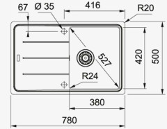Кухонная мойка Franke BFG 611 белый 114.0259.929