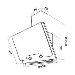 Кухонная вытяжка Maunfeld Retro Quadr 60 черный