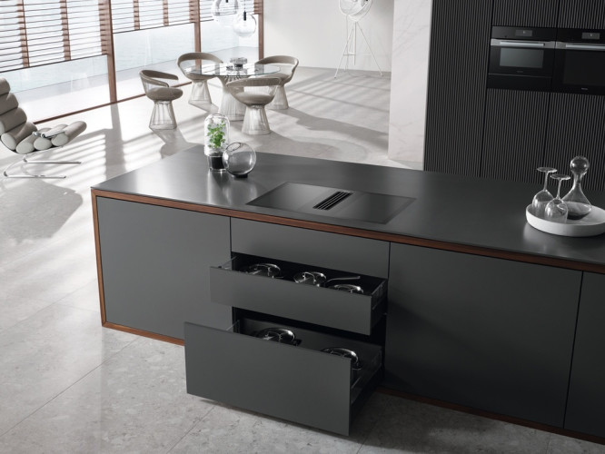 Индукционная варочная панель Miele KMDA 7476 FL Black