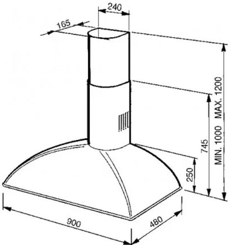 Кухонная вытяжка Smeg KSE89P9