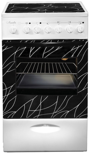 Электрическая плита Лысьва EF4005MK00 ЭПС 43р1 МС белый ветка дерева В