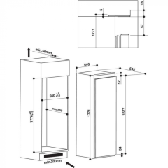 Встраиваемая морозильная камера Whirpool AFB 18401
