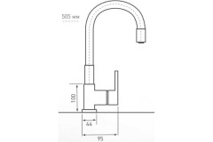 Смеситель для кухни Zigmund &amp; Shtain ZS 2400B топленое молоко
