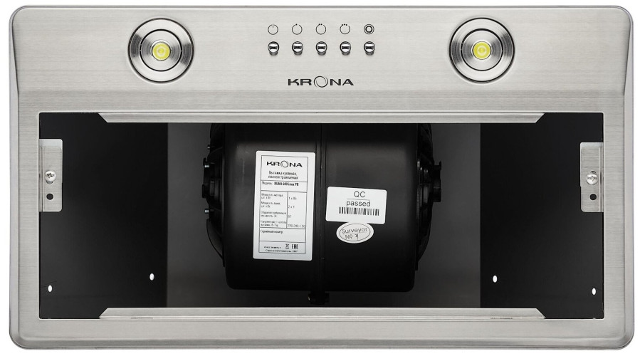 Встраиваемая вытяжка Krona Runa 600 PB белый