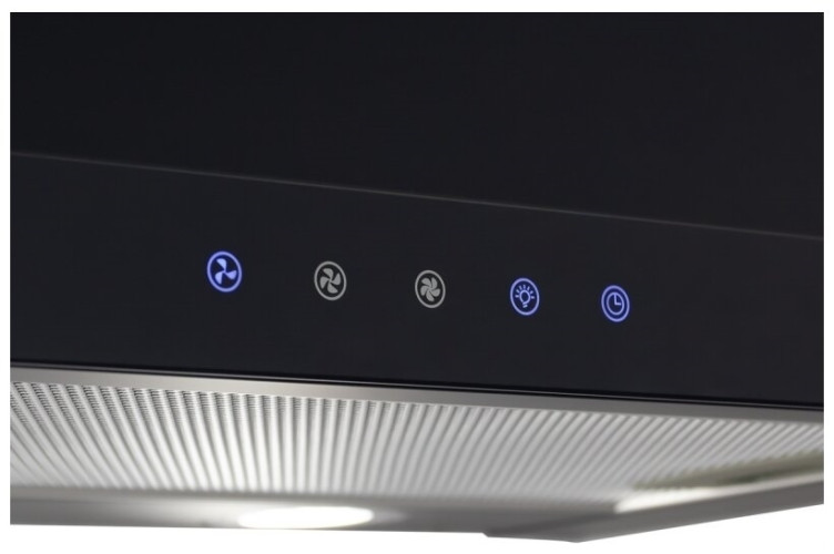 Встраиваемая вытяжка MBS Canna 260 Black Glass