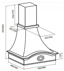 Кухонная вытяжка Lex Milano 600 white