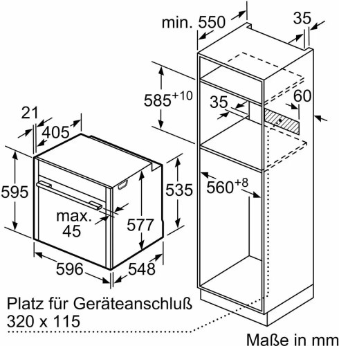 Электрический духовой шкаф Neff B47CR22G0