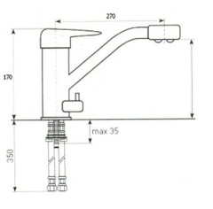 Смеситель для мойки Zigmund &amp; Shtain ZS 1100 топленое молоко