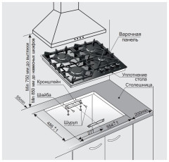 Газовая варочная панель Gefest ПВГ 2232-01