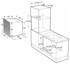 Электрический духовой шкаф Korting OKB 2820 EX