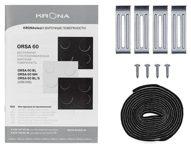 Электрическая варочная панель Krona ORSA 60 BL S