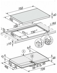 Электрическая варочная панель Miele KM 6542 FL, черный